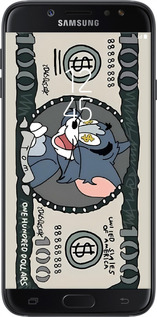 2D пластиковый чехол Том и джерри для Samsung Galaxy J7 J730 (2017) - 6291t-786 изображение 