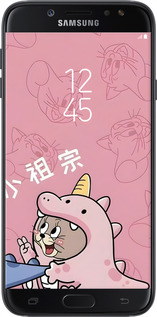 Силіконовий чехол Том і джеррі 2 для Samsung Galaxy J7 J730 (2017) - 6359u-786 изображение 
