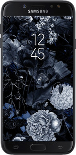 2D пластиковый чехол Абстрактный цветочный рисунок в синих тонах для Samsung Galaxy J7 J730 (2017) - 6539t-786 изображение 