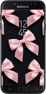 2D пластиковый чехол Coquette Ribbons Dark Coquette для Samsung Galaxy J7 J730 (2017) - 6767t-786 изображение 