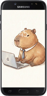 Силиконовый чехол Funny Capybara CEO Working для Samsung Galaxy J7 J730 (2017) - 6777u-786 изображение 