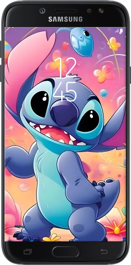 2D пластиковый чехол Стич 2 для Samsung Galaxy J7 J730 (2017) - 6371t-786 изображение 