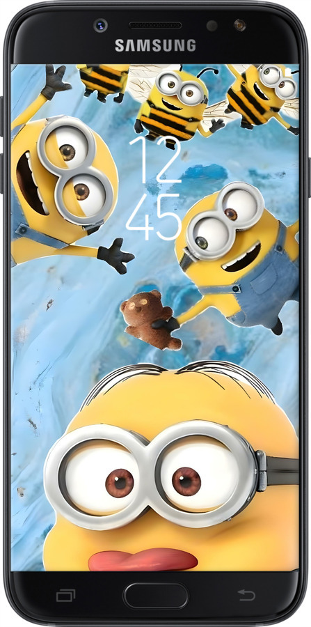 Силіконовий чехол Миньоны для Samsung Galaxy J7 J730 (2017) - 6386u-786 изображение 