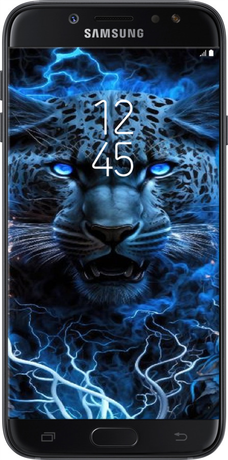 2D пластиковый чехол Ледяной леопард для Samsung Galaxy J7 J730 (2017) - 6460t-786 изображение 