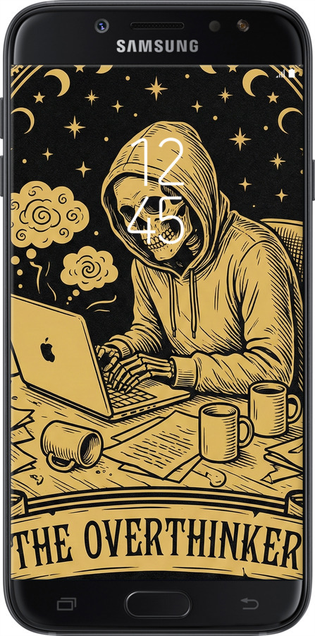 Силіконовий чехол The Overthinker для Samsung Galaxy J7 J730 (2017) - 6774u-786 изображение 