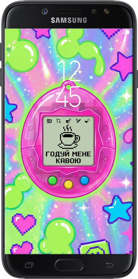 Силиконовый чехол Y2K Aesthetic Retro Pet: Годуй мене кавою для Samsung Galaxy J7 J730 (2017) - 6784u-786 изображение 