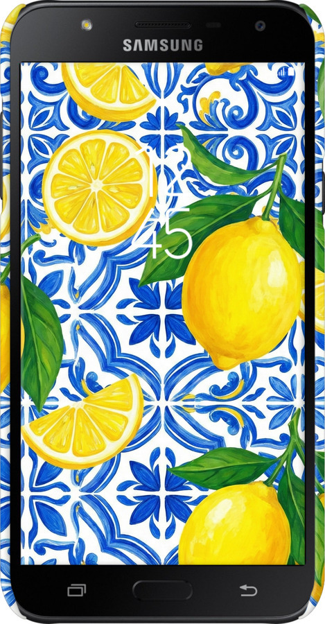 3D пластиковий матовий чехол Grocery Girl Italian Summer для Samsung Galaxy J7 Neo J701F - 6766m-1402 изображение 