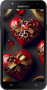 2D пластиковый чехол Сердечки v4 для Samsung Galaxy J7 Neo J701F - 5834t-1402 изображение 