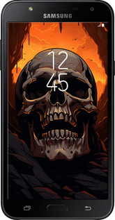 2D пластиковый чехол Череп в пещере для Samsung Galaxy J7 Neo J701F - 5959t-1402 изображение 