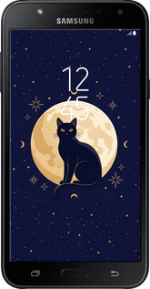 Силиконовый чехол Cute Cat Celestial/Witchy для Samsung Galaxy J7 Neo J701F - 6787u-1402 изображение 