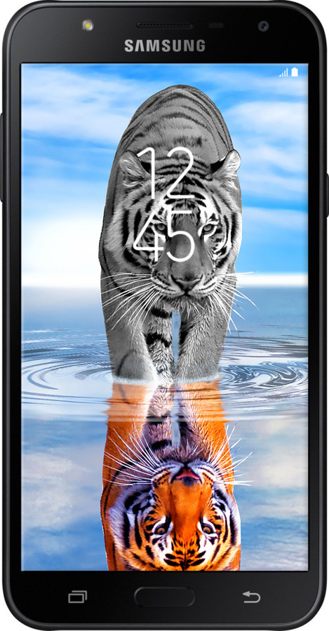 2D пластиковый чехол Тигр для Samsung Galaxy J7 Neo J701F - 6016t-1402 изображение 