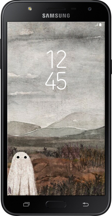 2D пластиковый чехол Одинокий призрак на фоне гор для Samsung Galaxy J7 Neo J701F - 6486t-1402 изображение 
