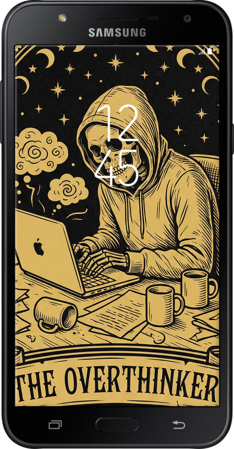 Силиконовый чехол The Overthinker для Samsung Galaxy J7 Neo J701F - 6774u-1402 изображение 