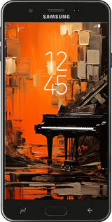 Силіконовий чехол Чохол для телефону Помаранчевий Рояль для Samsung Galaxy J7 Prime - 5937u-610 изображение 