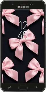 Силиконовый чехол Coquette Ribbons Dark Coquette для Samsung Galaxy J7 Prime - 6767u-610 изображение 