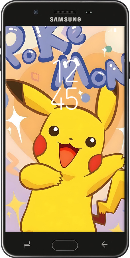 Силіконовий чехол Пикачу для Samsung Galaxy J7 Prime - 6383u-610 изображение 