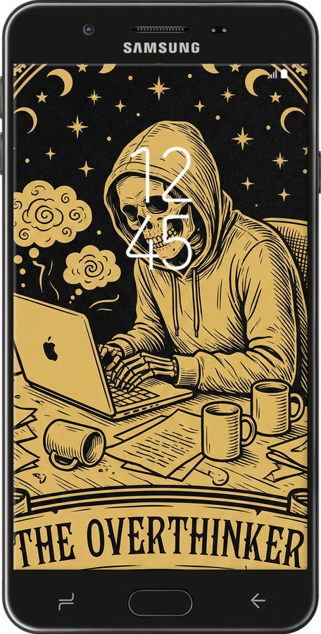 Силиконовый чехол The Overthinker для Samsung Galaxy J7 Prime - 6774u-610 изображение 