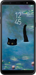 TPU чехол С изображением кота и водяной лилии Monet для Samsung Galaxy J8 2018 - 6519b-1511 изображение 