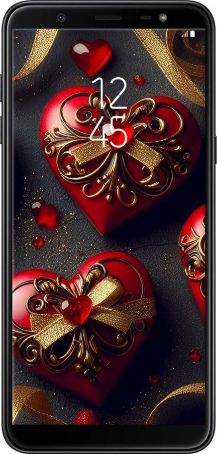 TPU чехол Сердечки v4 для Samsung Galaxy J8 2018 - 5834b-1511 изображение 