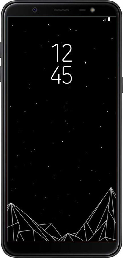 TPU чехол Чорно білі абстрактні гори для Samsung Galaxy J8 2018 - 6437b-1511 изображение 