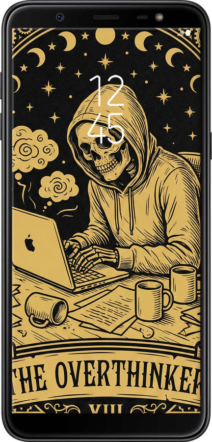 TPU чехол The Overthinker для Samsung Galaxy J8 2018 - 6774b-1511 изображение 