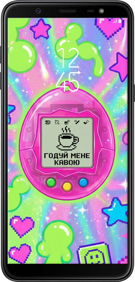 TPU чехол Y2K Aesthetic Retro Pet: Годуй мене кавою для Samsung Galaxy J8 2018 - 6784b-1511 изображение 