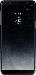 3D пластиковий матовий чехол Голубые облака, Голубая луна для Samsung Galaxy J8 2018 - 6396m-1511 изображение 