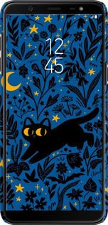 3D пластиковый матовый чехол Летняя ночь для Samsung Galaxy J8 2018 - 6472m-1511 изображение 