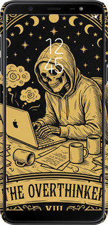 3D пластиковый матовый чехол The Overthinker для Samsung Galaxy J8 2018 - 6774m-1511 изображение 