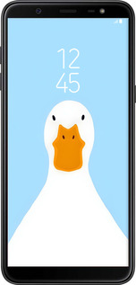 Силиконовый чехол Гусь для Samsung Galaxy J8 2018 - 6350u-1511 изображение 