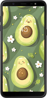 Силіконовий чехол Авокадо для Samsung Galaxy J8 2018 - 6380u-1511 изображение 