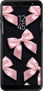 Силиконовый чехол Coquette Ribbons Dark Coquette для Samsung Galaxy J8 2018 - 6767u-1511 изображение 