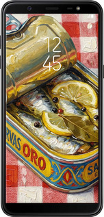 Силиконовый чехол Vintage Sardine Tin Phone для Samsung Galaxy J8 2018 - 6772u-1511 изображение 