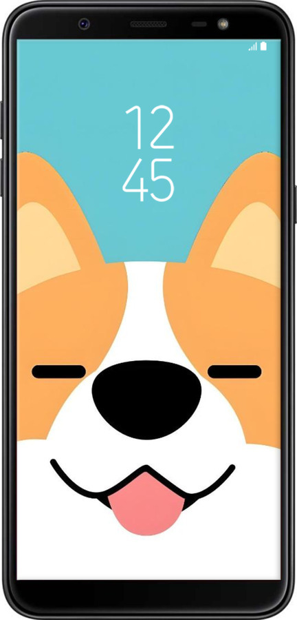 Силиконовый чехол Корги для Samsung Galaxy J8 2018 - 6280u-1511 изображение 