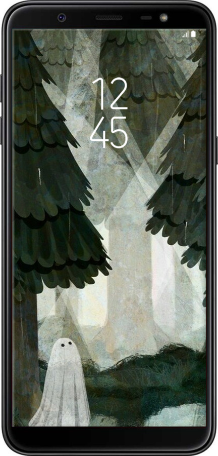 Силиконовый чехол С изображением соснового леса и привидения для Samsung Galaxy J8 2018 - 6420u-1511 изображение 
