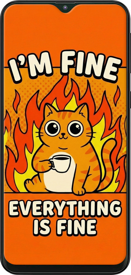 TPU чехол Funny Cat для Samsung Galaxy M10 - 6786b-1661 изображение 