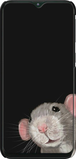 3D пластиковый матовый чехол The Peeking Rat для Samsung Galaxy M10 - 6442m-1661 изображение 