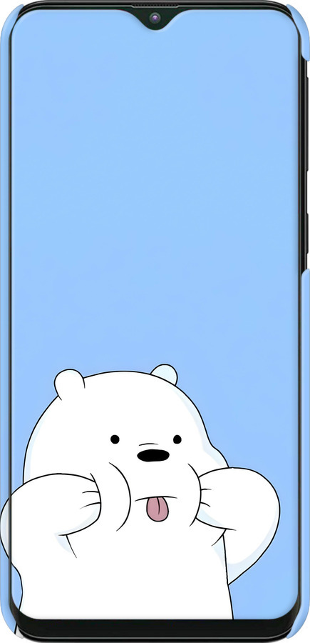 3D пластиковый матовый чехол Милый мишка для Samsung Galaxy M10 - 6357m-1661 изображение 