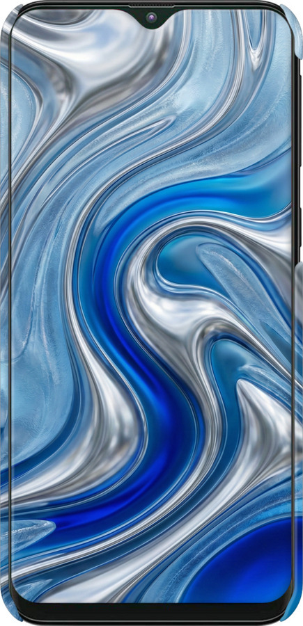 3D пластиковый матовый чехол Liquid Chrome для Samsung Galaxy M10 - 6781m-1661 изображение 