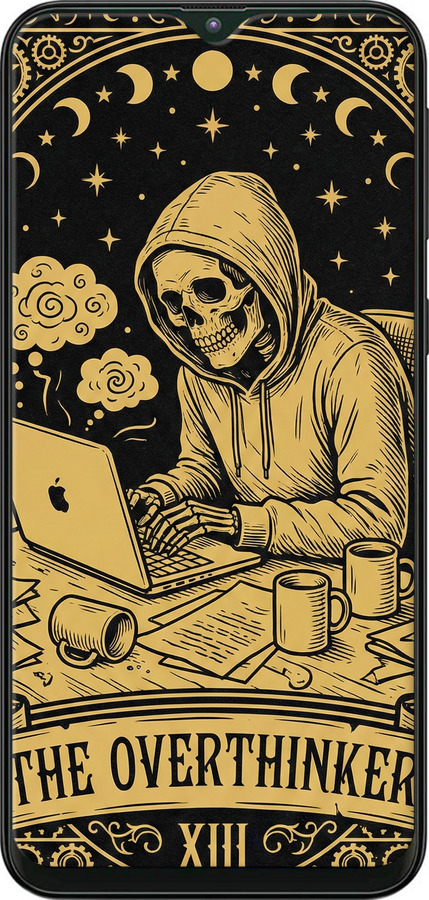 2D пластиковый чехол The Overthinker для Samsung Galaxy M10 - 6774t-1661 изображение 