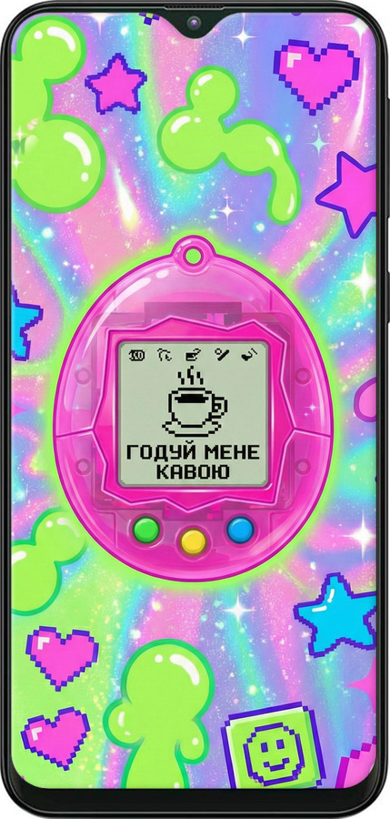 Силиконовый чехол Y2K Aesthetic Retro Pet: Годуй мене кавою для Samsung Galaxy M10 - 6784u-1661 изображение 