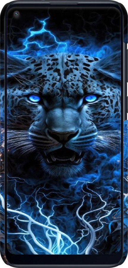 3D пластиковий матовий чехол Крижаний леопард для Samsung Galaxy A11 A115F - 6460m-2012 изображение 
