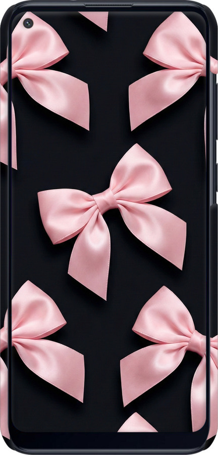 3D пластиковый матовый чехол Coquette Ribbons Dark Coquette для Samsung Galaxy M11 M115F - 6767m-1905 изображение 
