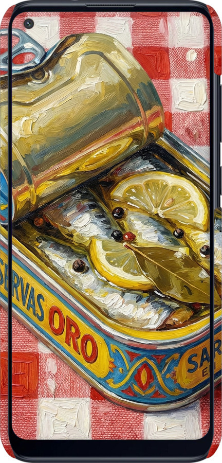 3D пластиковый матовый чехол Vintage Sardine Tin Phone для Samsung Galaxy M11 M115F - 6772m-1905 изображение 