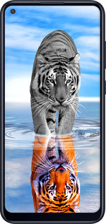 Силиконовый чехол Тигр для Samsung Galaxy A11 A115F - 6016u-2012 изображение 