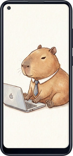 2D пластиковий чехол Funny Capybara CEO Working для Samsung Galaxy M11 M115F - 6777t-1905 изображение 