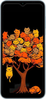 TPU чехол Дерево та котики для Samsung Galaxy M14 M146B - 6516b-3038 изображение 