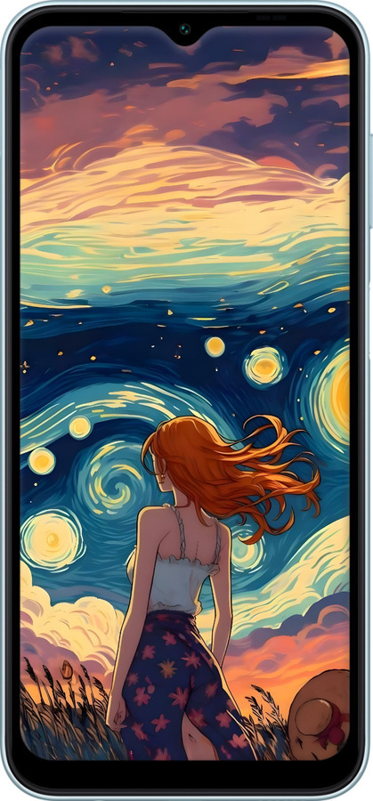 TPU чехол Девушка Арт для Samsung Galaxy M14 M146B - 6325b-3038 изображение 