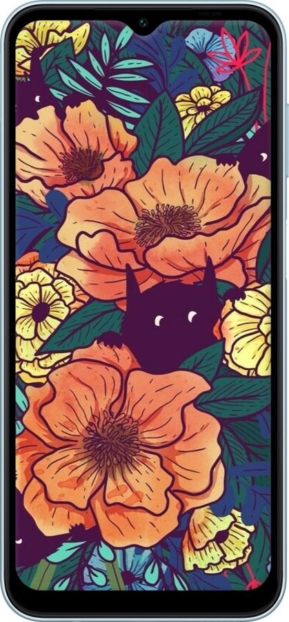 TPU чехол С изображением полевых цветов для Samsung Galaxy M14 M146B - 6419b-3038 изображение 