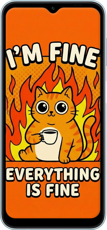 TPU чехол Funny Cat для Samsung Galaxy M14 M146B - 6786b-3038 изображение 